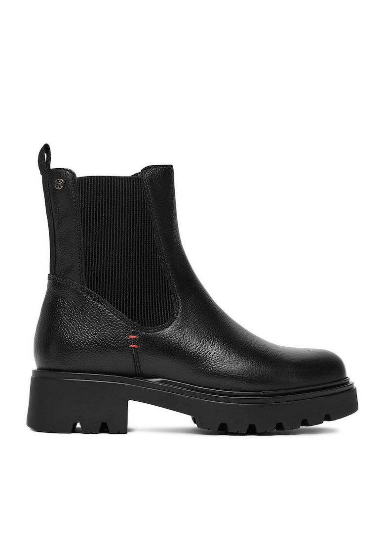 Botine dama piele naturala - Negru