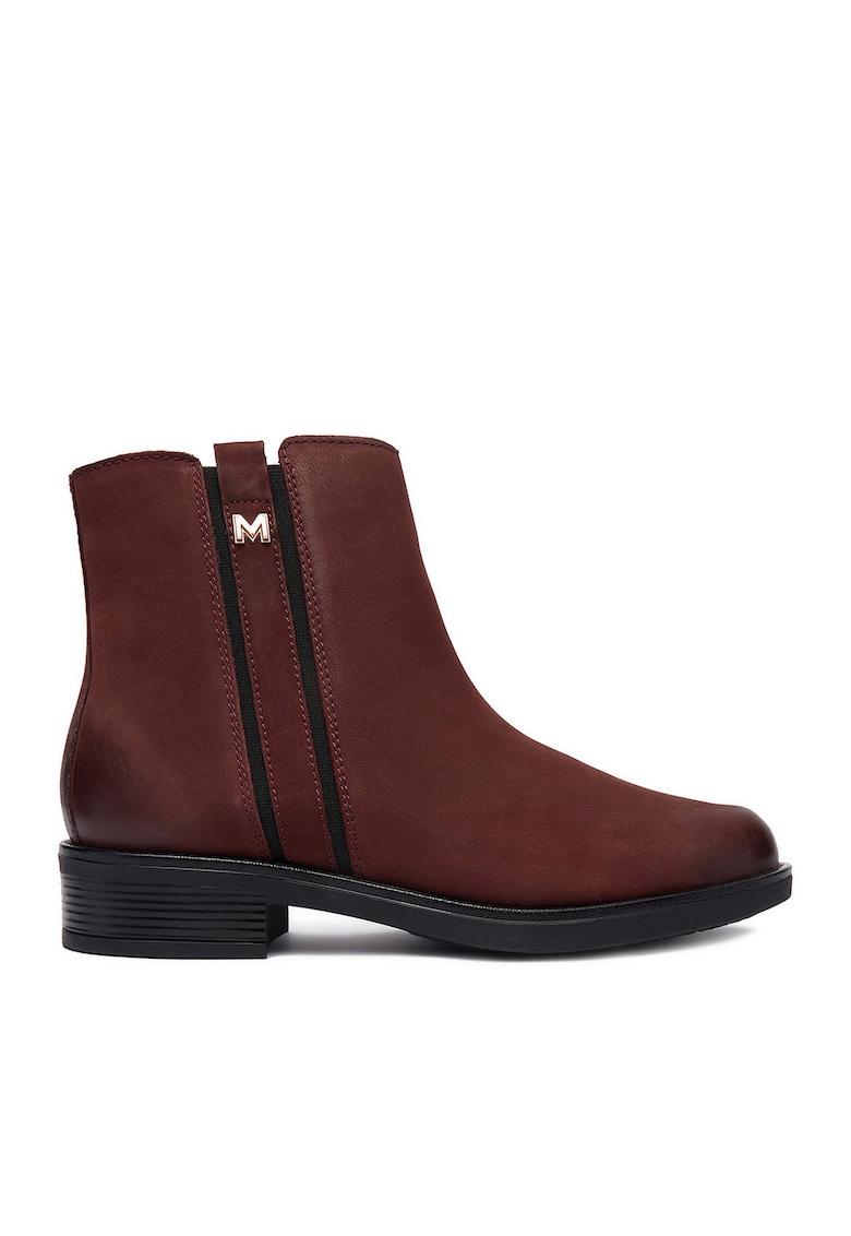 Botine dama din piele naturala - Bordeaux