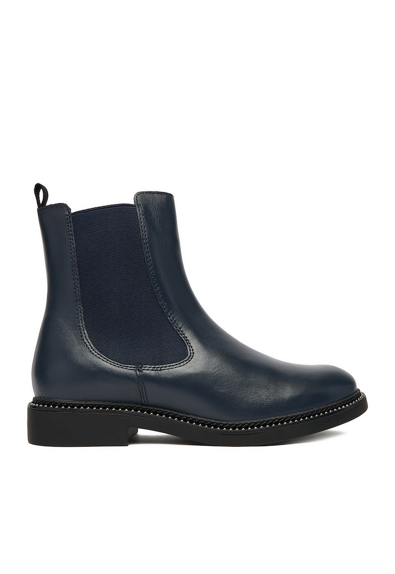 Botine dama - bleumarin - piele naturala - Bleumarin