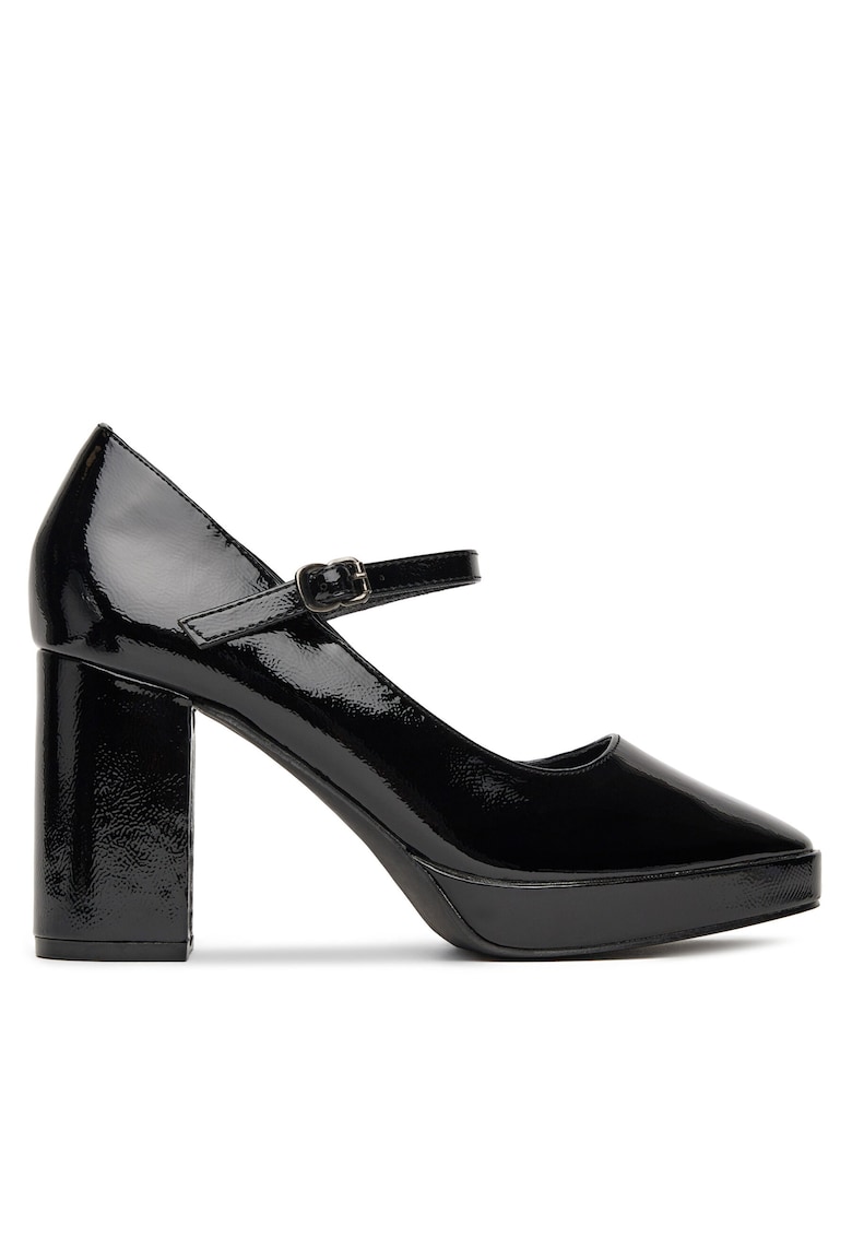 Pantofi dama - piele ecologica - neagru -
