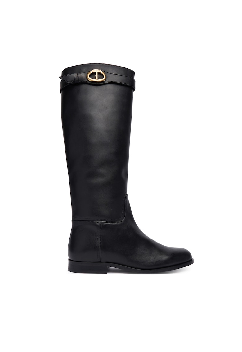 Botine de dama - piele naturala - negre -