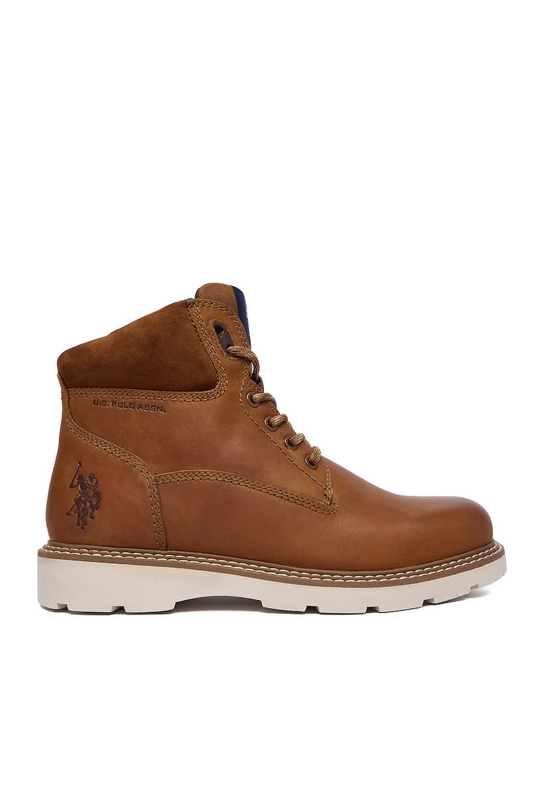 Polo piele naturala - maro - Maro