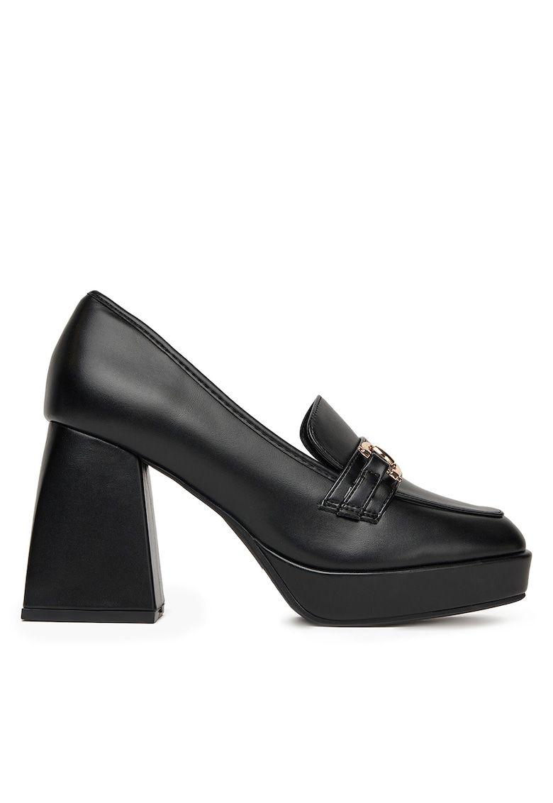 Mocasini dama - 6858 - negru - sintetic