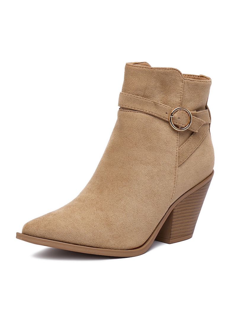 Botine dama 3030 - Textil - Bej
