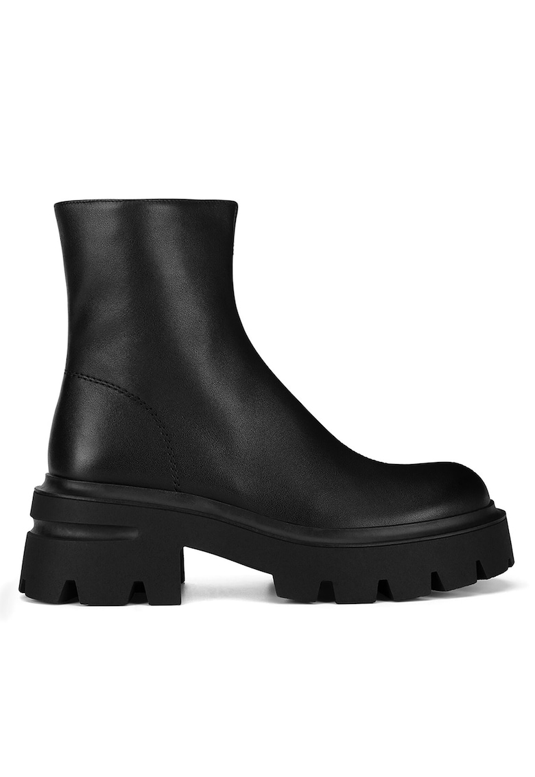 Ghete dama C-WFA3116-1Z - piele naturala - negru