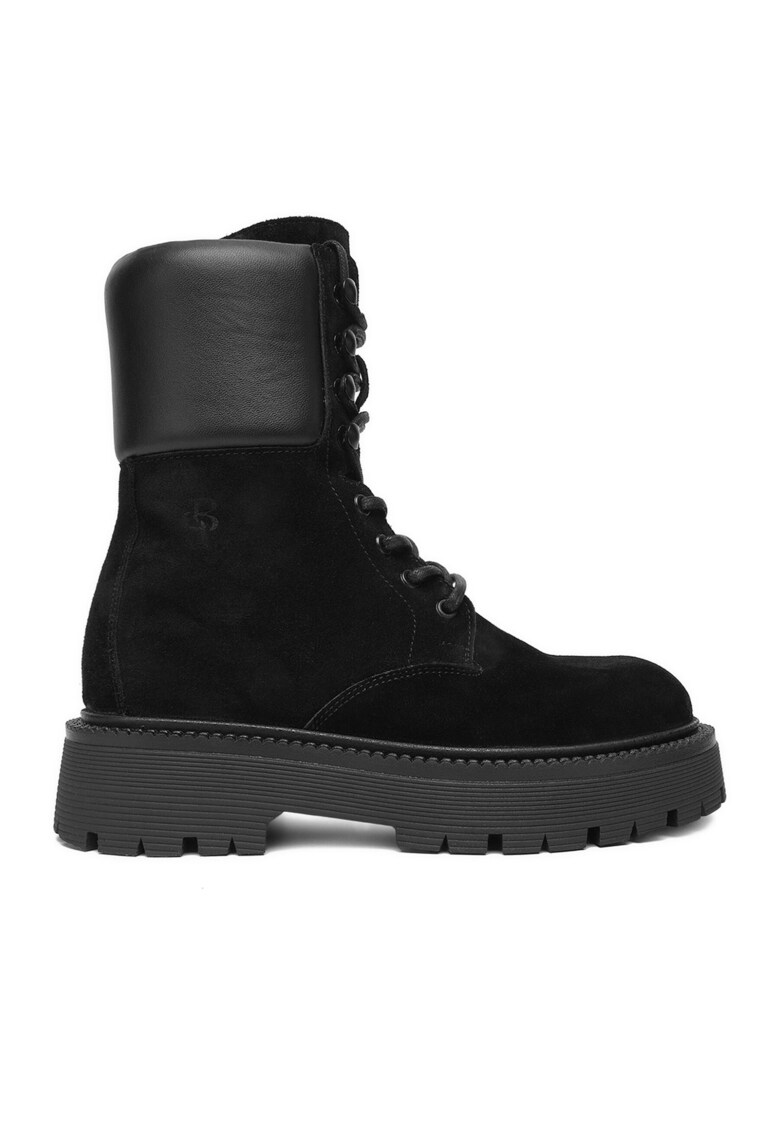 Ghete dama EO-AMIRA-8002 - Piele naturala - Negru - Negru