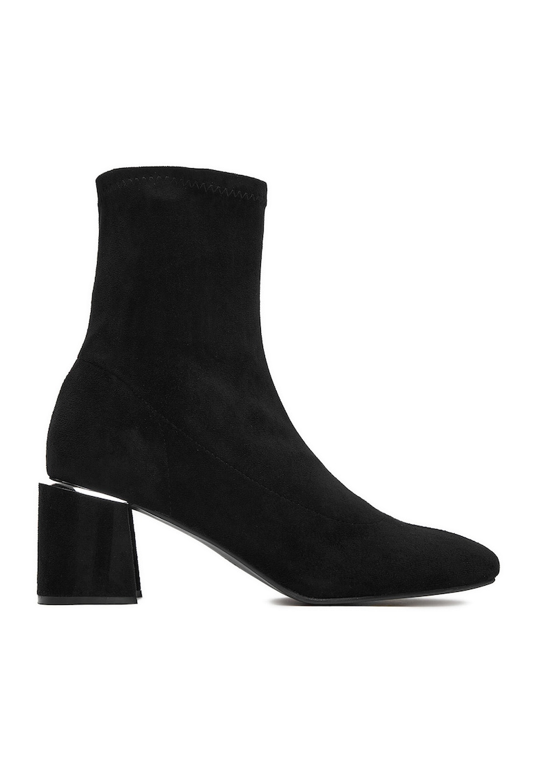 Botine dama - W4LD191204 - negru - material sintetic