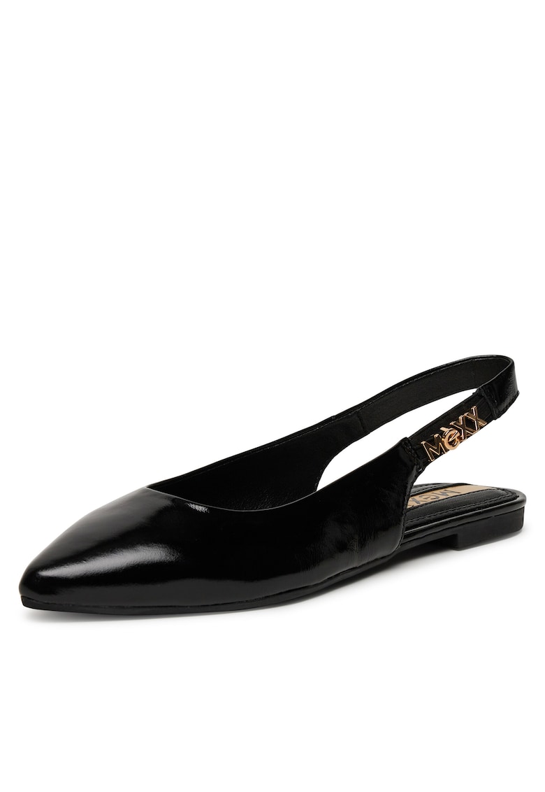 Balerini dama - piele naturala - negru -