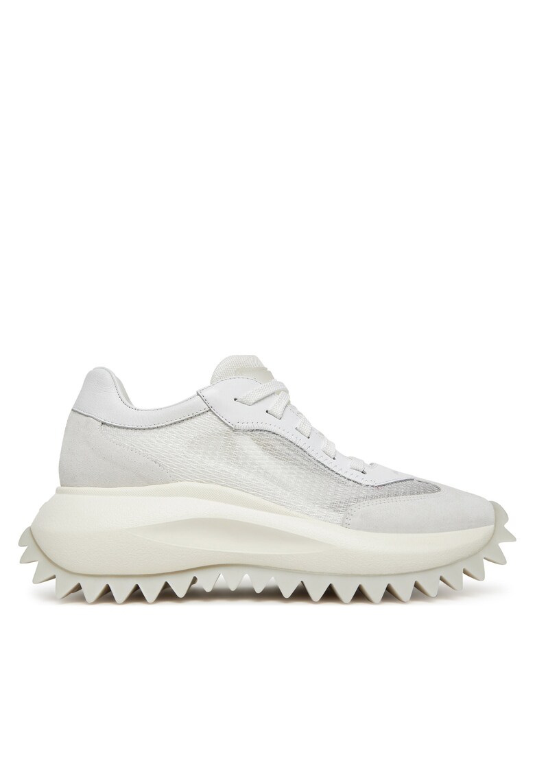 Pantofi sport dama - textil - alb -