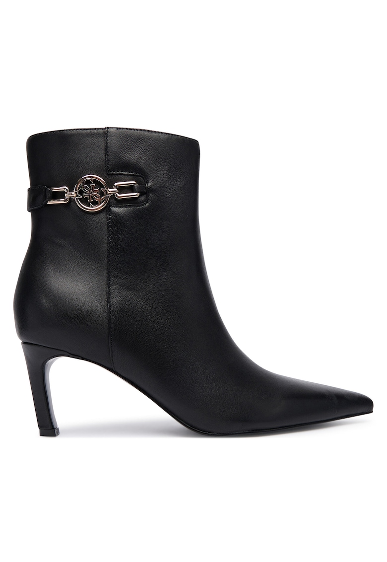 Botine dama - FLFPAI LEA10 - piele naturala - negru -