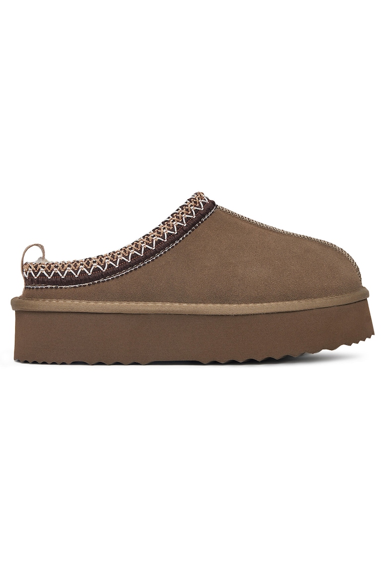 DeeZee Saboti de zapada - kaki - piele naturala -