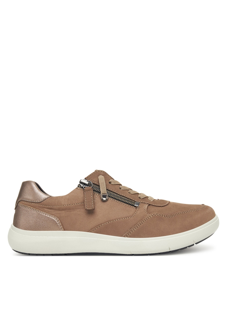 Pantofi sport dama - piele naturala - maro -