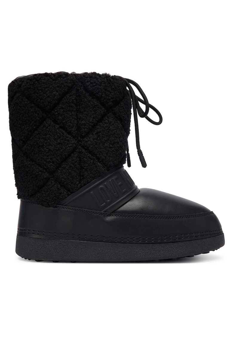 Love Moschino Ghete dama piele ecologica - negru