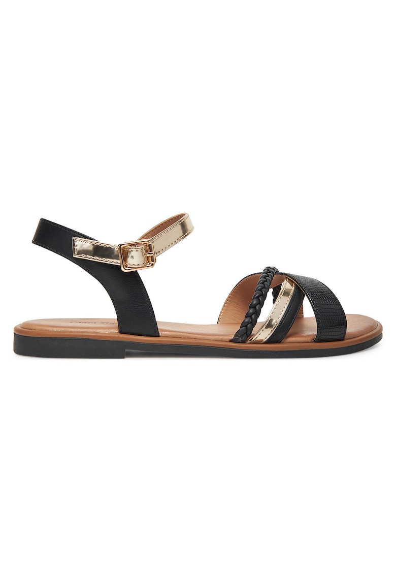 Sandale dama WFA3897-12 - negru/auriu