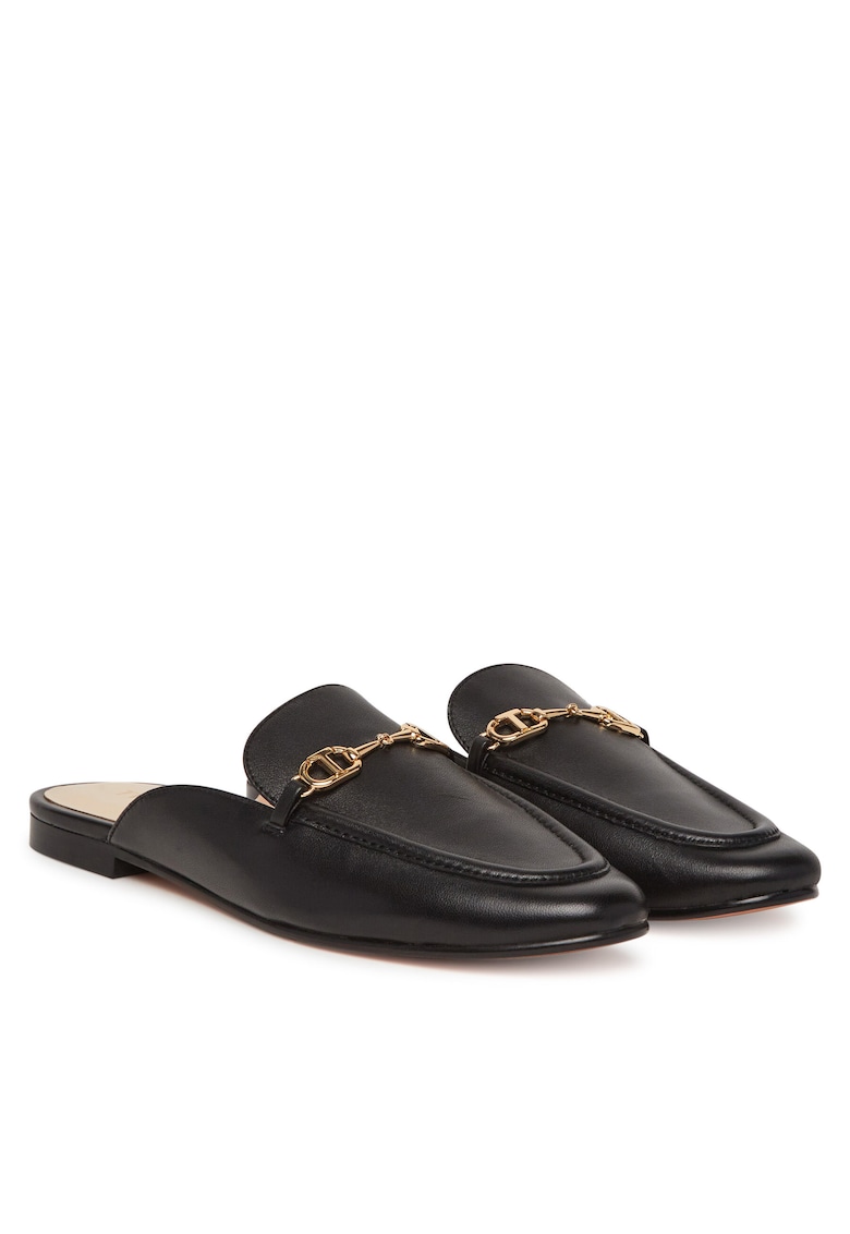 Papuci dama piele naturala - negru -
