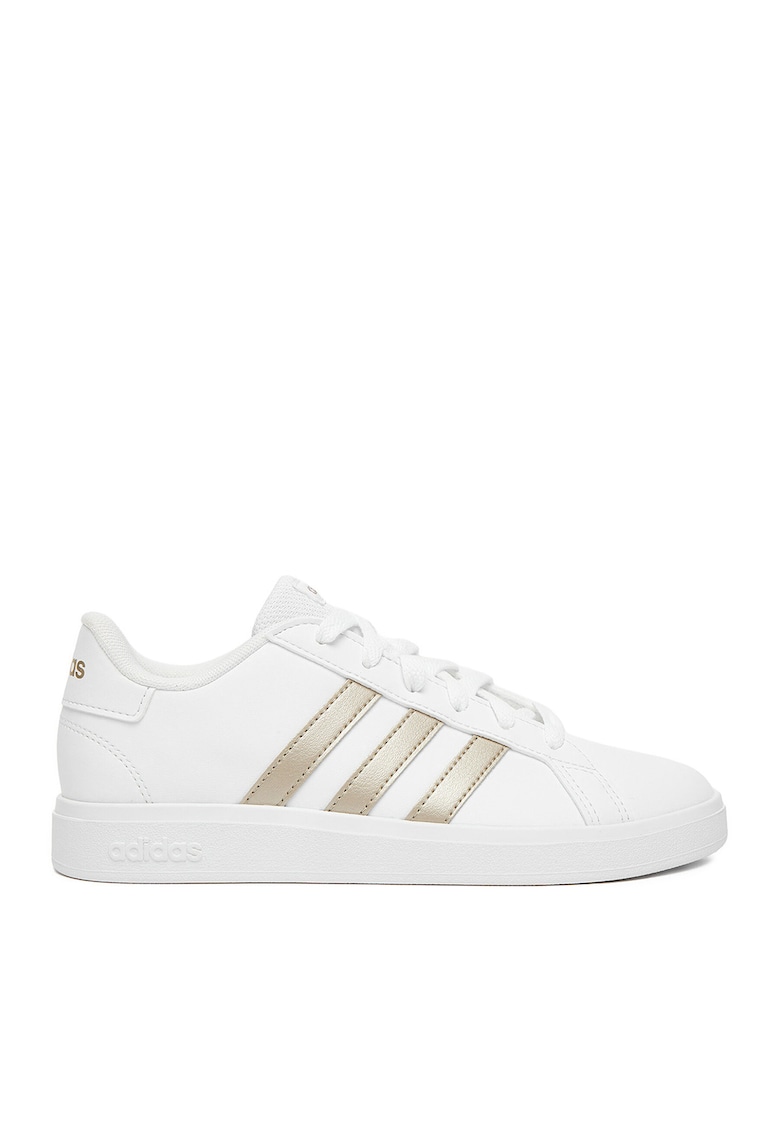 Adidas Tenisi copii - GRAND COURT 2.0 - alb - detalii aurii