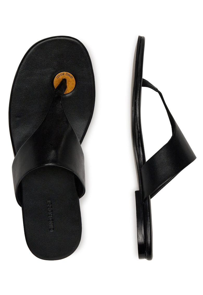 Slapi dama ALAYA-119002 - piele naturala - negru