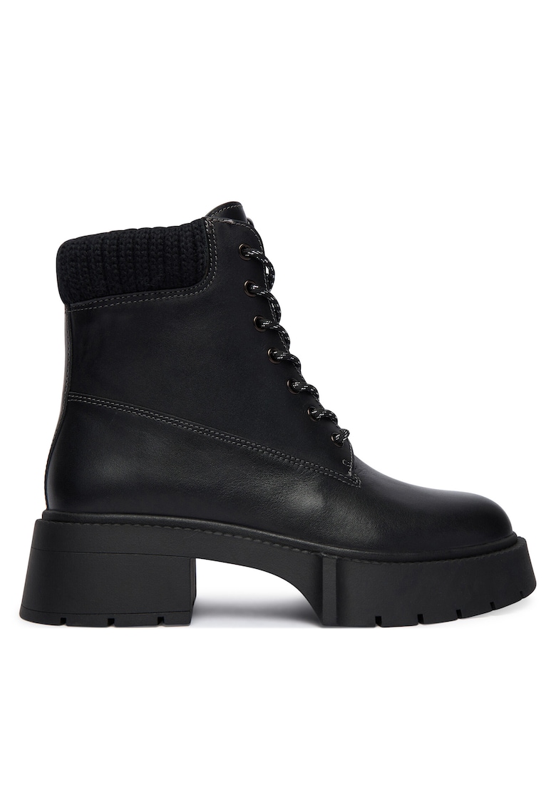Coach Ghete dama Black Leah Platform - piele naturala - negru