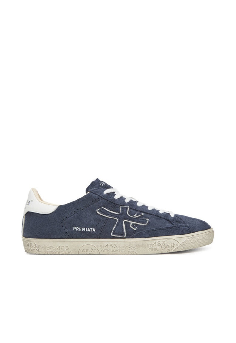 Tenisi barbati Dk Blue Steven Var 6643 - piele naturala - bleumarin