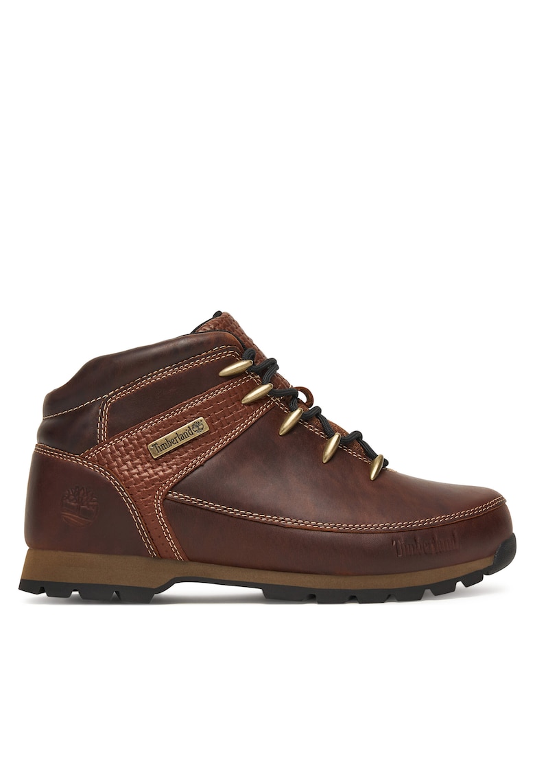 Ghete barbati Euro Sprint Mid Lace - piele naturala - maro