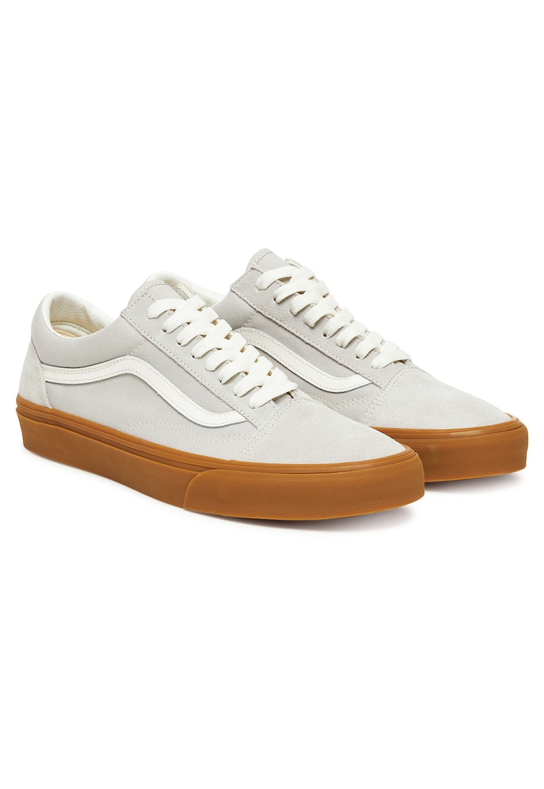 Tenisi barbati - Old Skool - piele naturala - gri