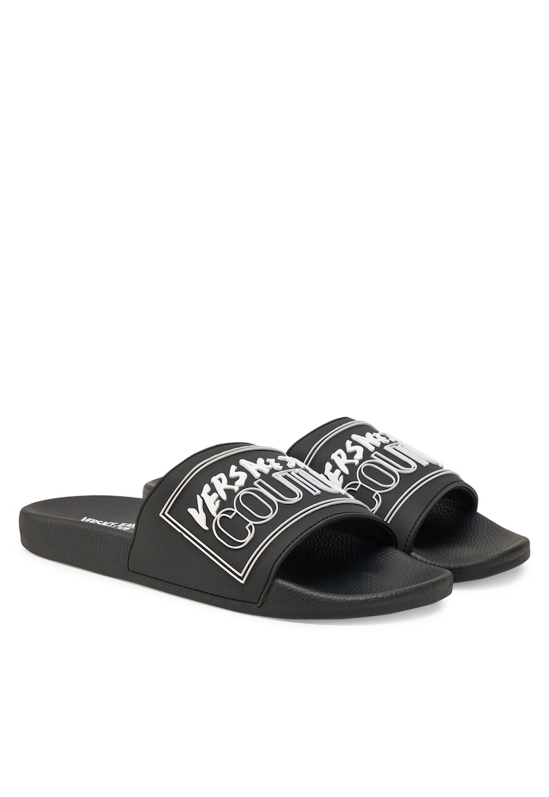 Slapi barbati - sintetic - negru - plastic