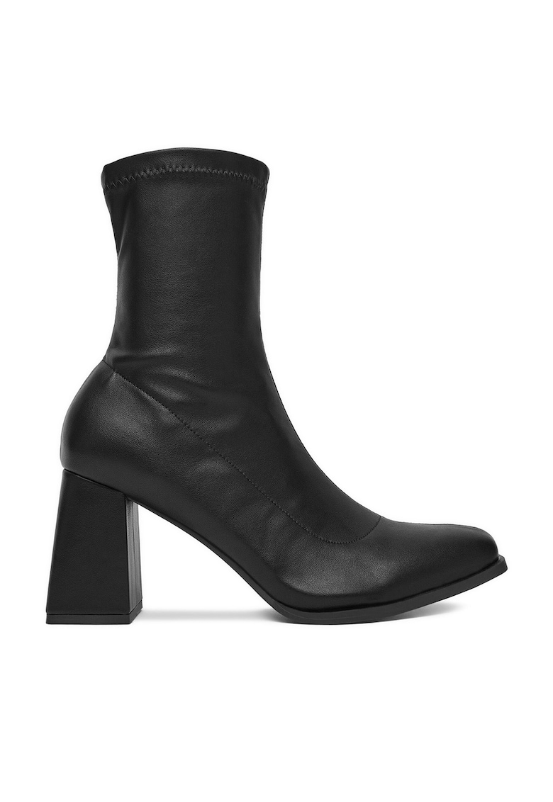 Botine dama - BZRB0804-4 - negru - sintetic