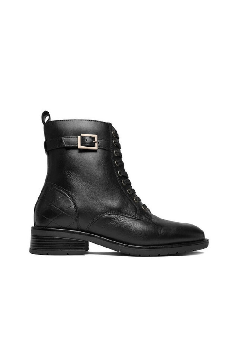 Botine dama piele naturala negru - Negru
