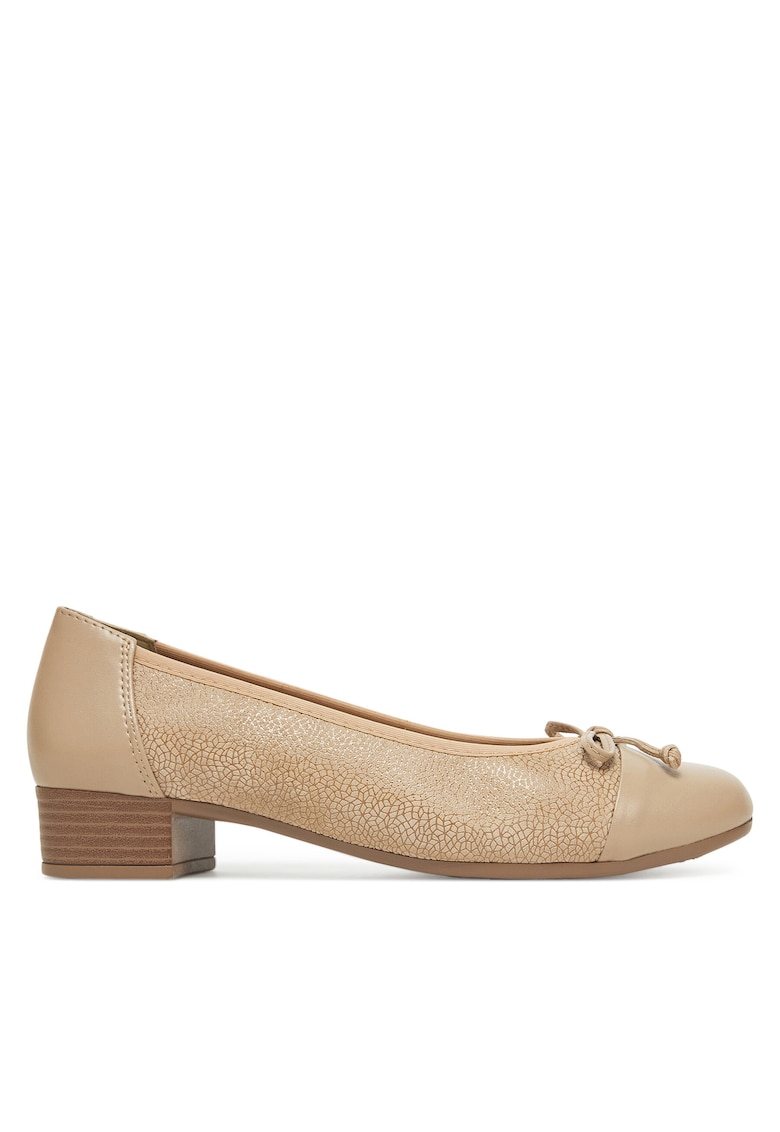 Pantofi dama - RST-GISEL-01 - piele naturala - bej - Bej