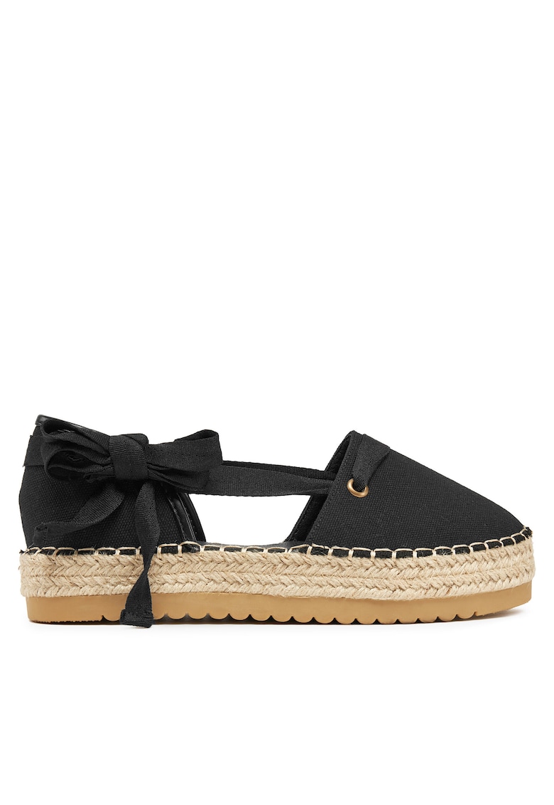 Espadrile dama espadrile - negru - material textil -