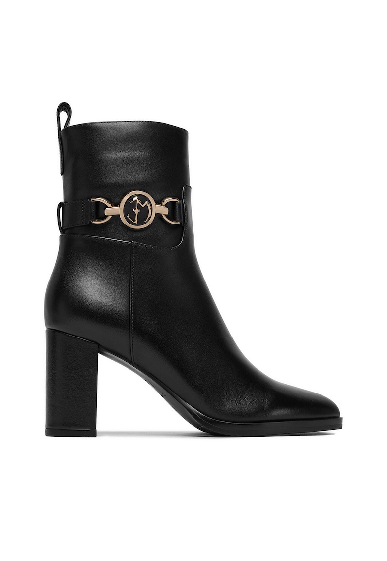 Botine dama Piele naturala - Negru - Negru