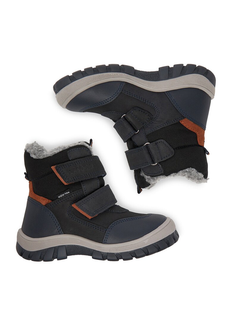 Ghete sport baieti din piele naturala - multicolor