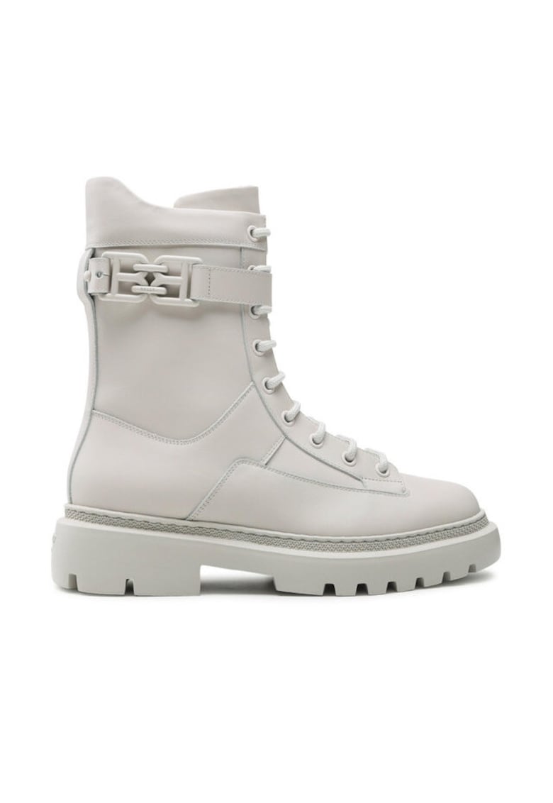 Ghete dama 6301558 - Piele naturala - Alb -