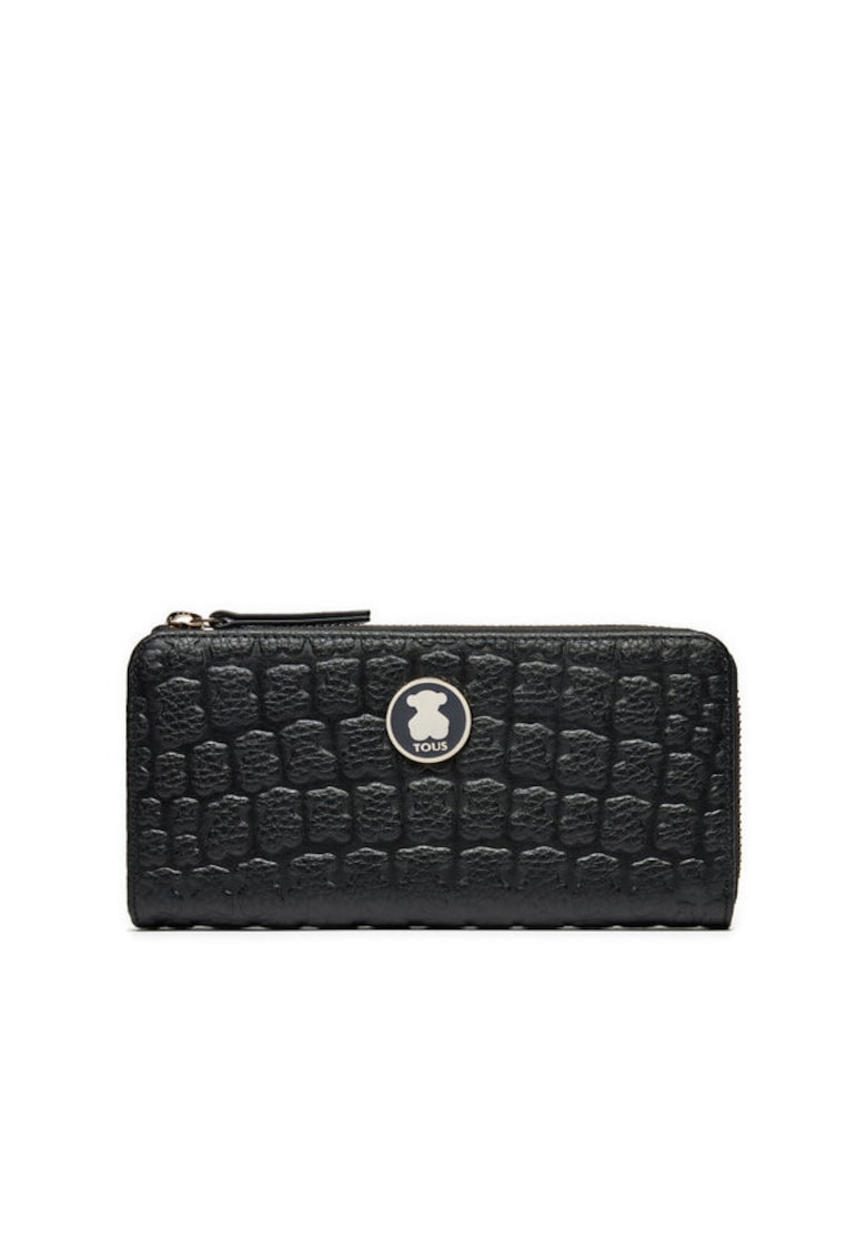 Portofel dama Kiara Sherton - piele naturala - negru
