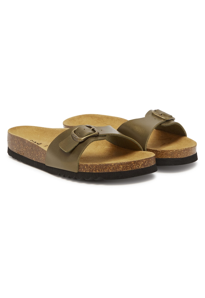Papuci dama - Estelle - piele ecologica - khaki