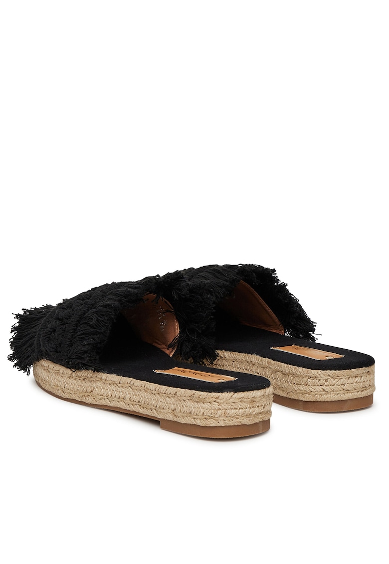 Slapi dama negre - textil