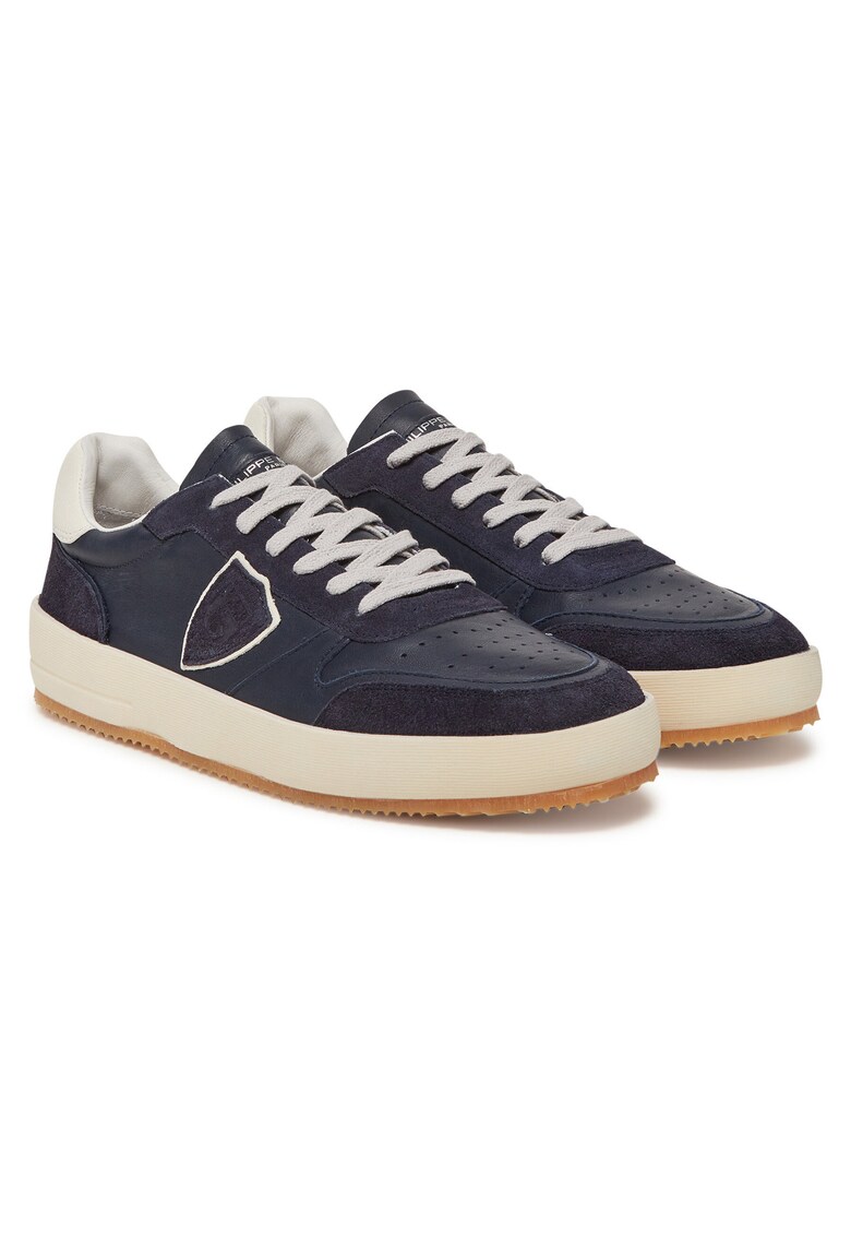 Tenisi barbati West Mixage - piele naturala - negru