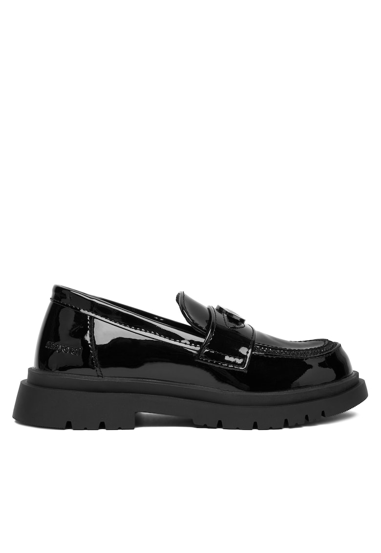 Pantofi copii - mocasini - piele ecologica - negru