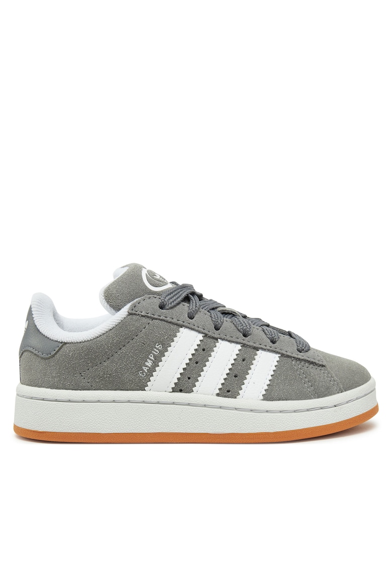 i unisex Adidas Campus - piele naturala - gri/alb -