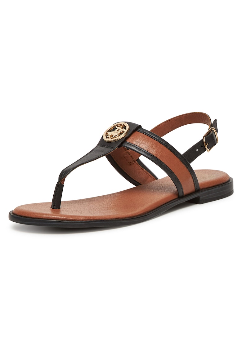 Sandale dama - piele naturala - maro