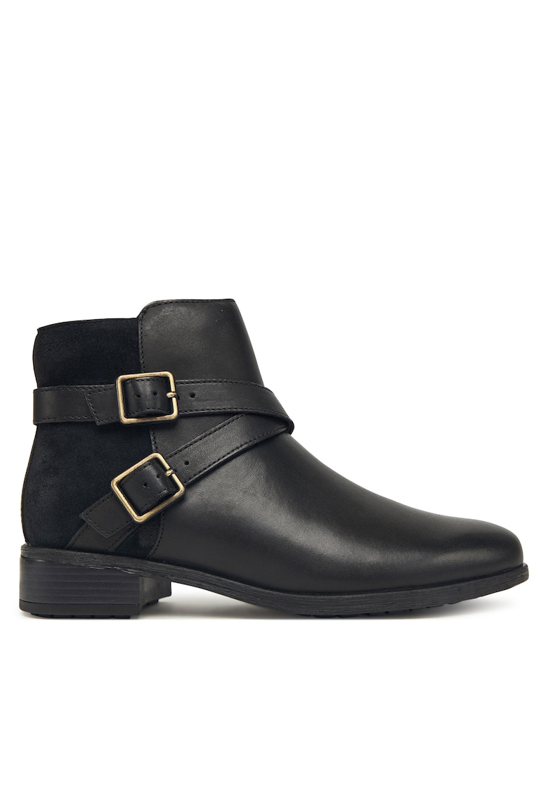 Botine dama Havisham Bay - piele naturala - negru -