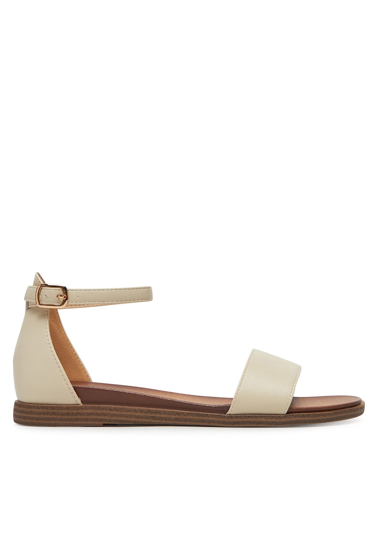 Sandale dama - sintetic - bej -