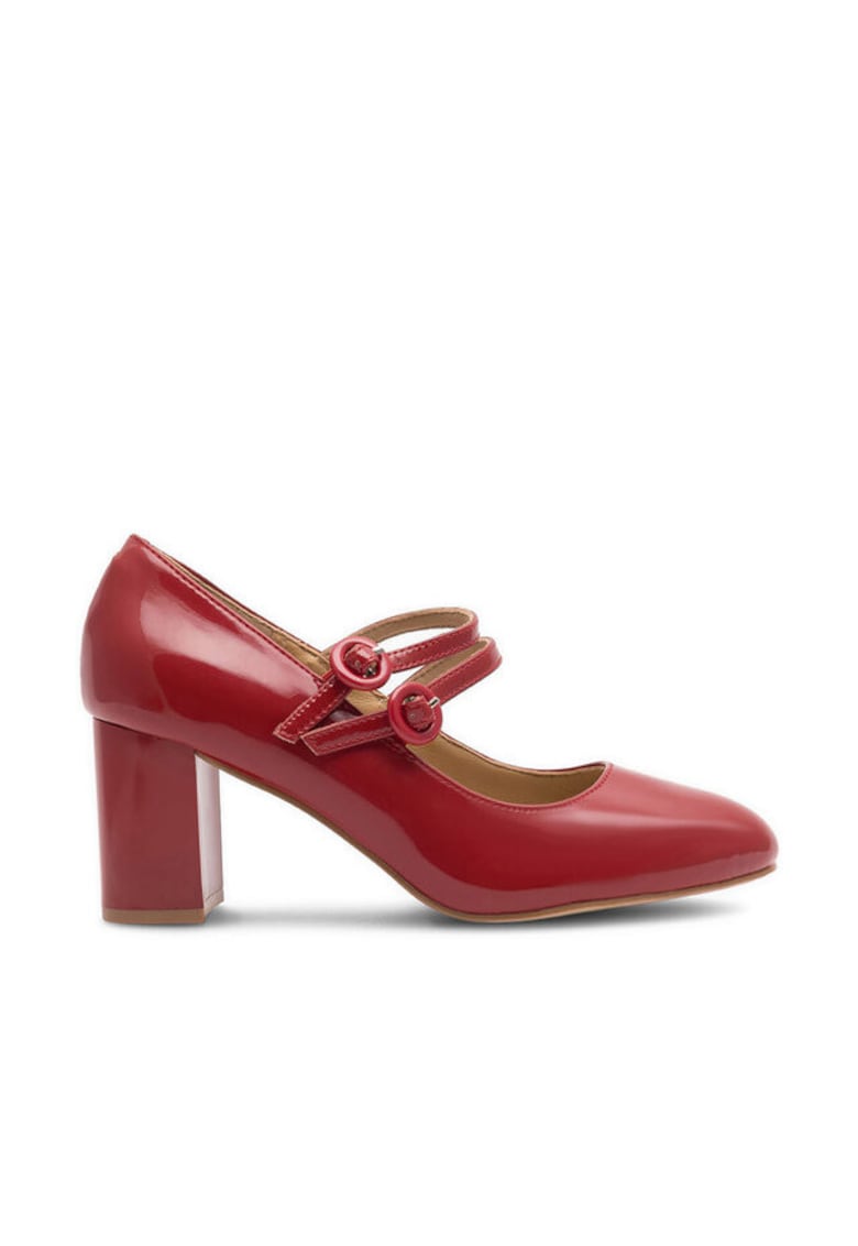Pantofi dama - piele naturala - rosu