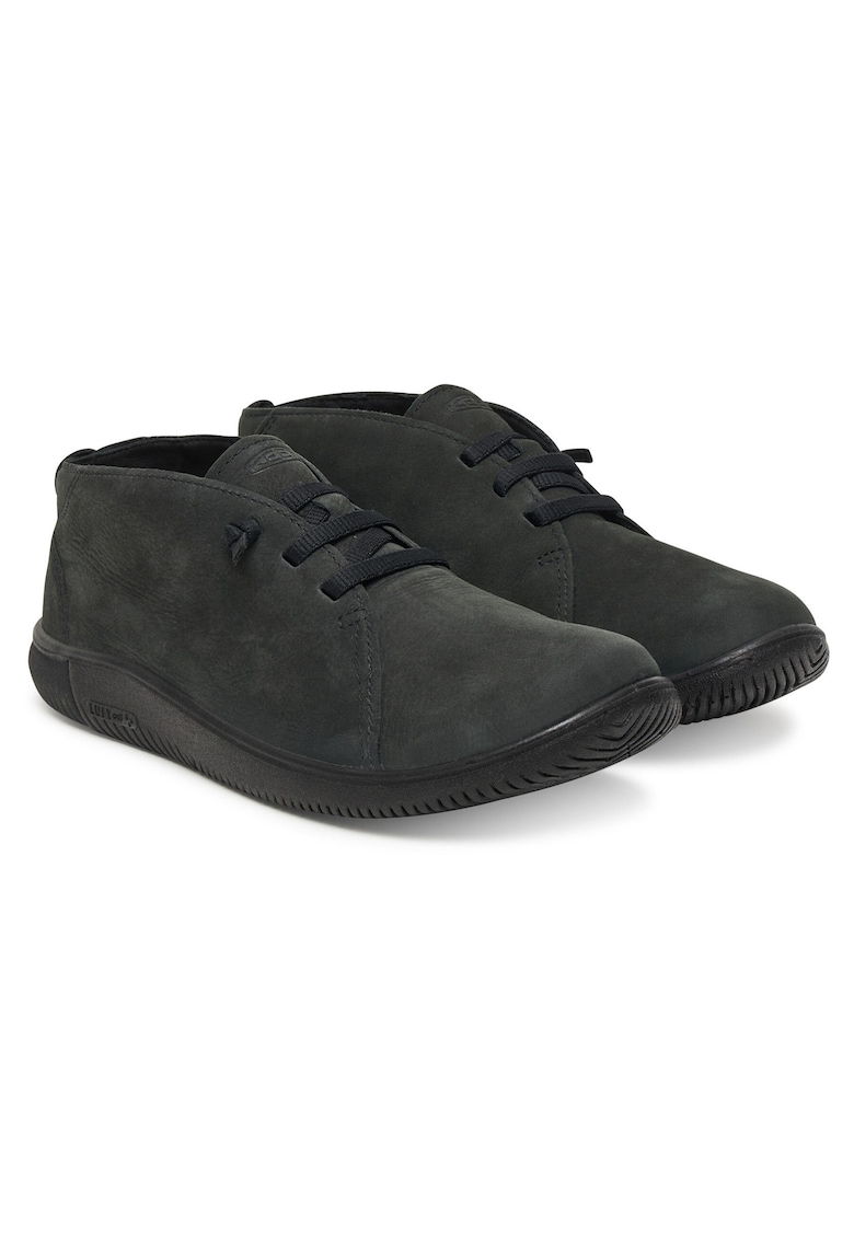 Tenisi barbati KNX Chukka - piele naturala - negru