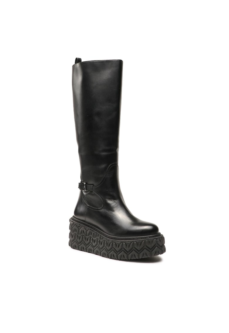 Cizme dama L078-K103 - piele naturala - negru -