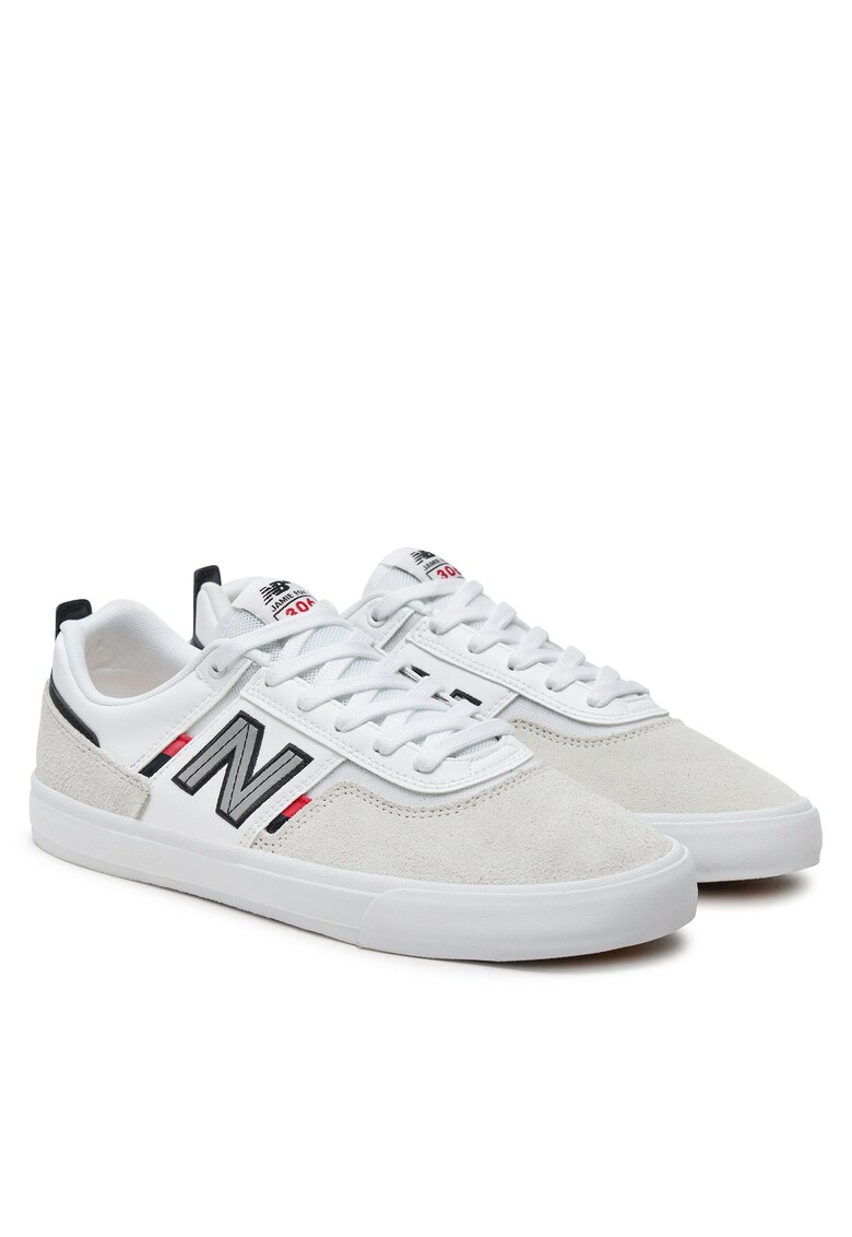 Tenisi barbati - NM306OLS - piele naturala - alb -