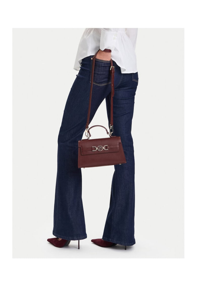 Geanta dama bordo - model EO-AMAIA-KY160-3 - material textil - dimensiuni 30x45cm