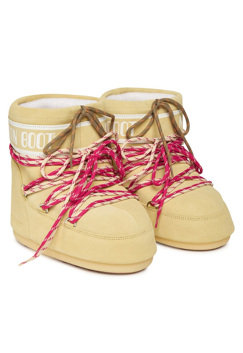 Ghete unisex Icon Low - piele naturala - galben deschis