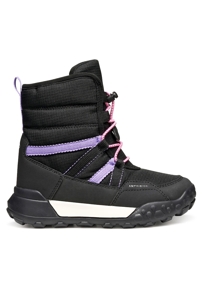 Geox Cizme sport fete - textil - negru/mov