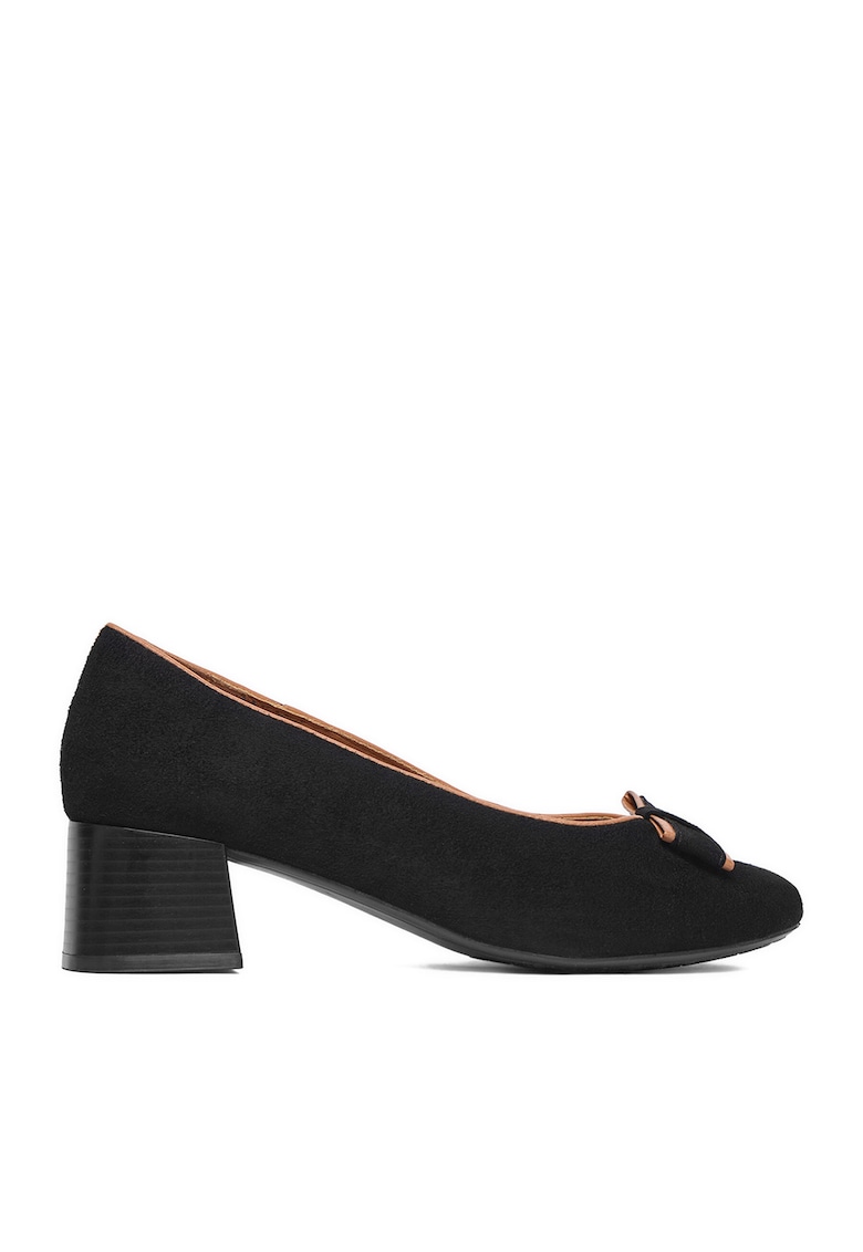 Pantofi dama - cu toc - piele naturala - negru